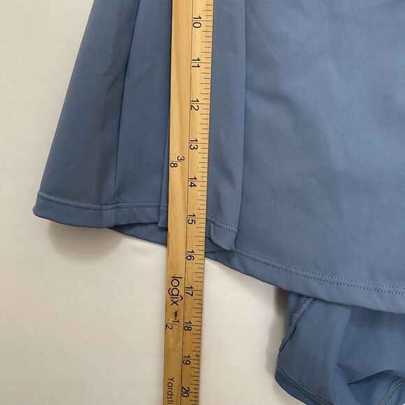 Popilush Blue Athletic Tennis Womens Dress Crisscross Back Built-In Shorts M NWT - Picture 9 of 13